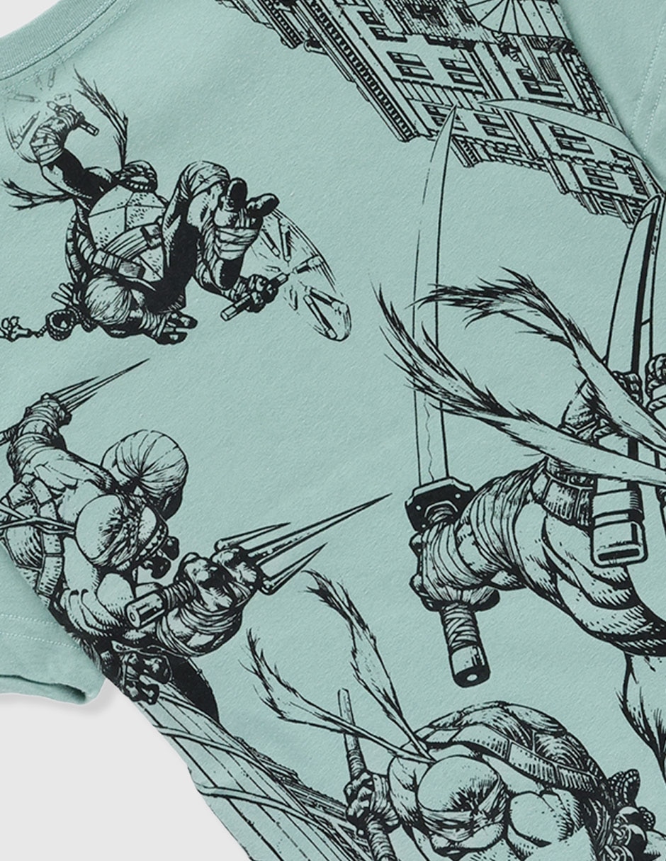 Playera Tortugas Ninja manga corta para niño 4